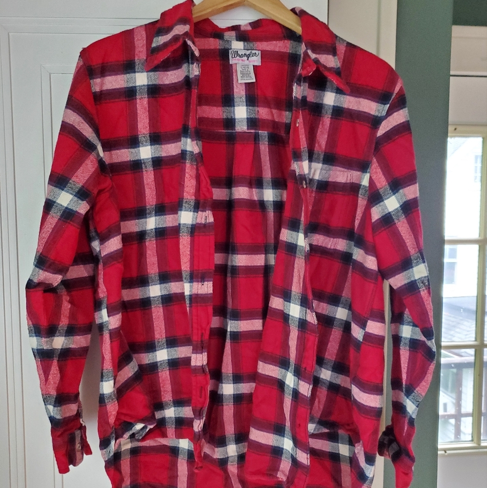NWOT Wrangler Flannel Shirt Large